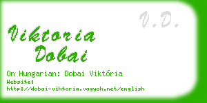 viktoria dobai business card