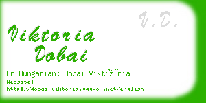 viktoria dobai business card